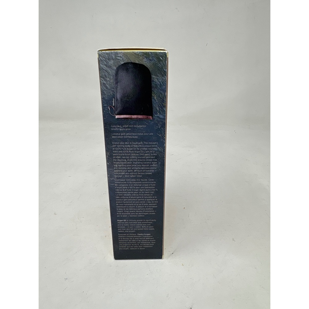 Josie Maran Argan Liquid Gold Self-Tanning Oil Pina Colada 4.3oz with Mitt NEW - Picture 3 of 5